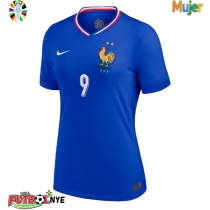 Camiseta Francia Olivier Giroud #9 Primera Equipación para mujer Eurocopa 2024 manga corta